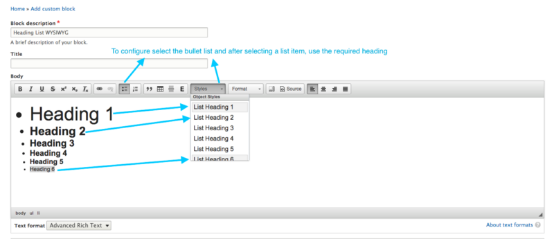 How to configure to get the desired output